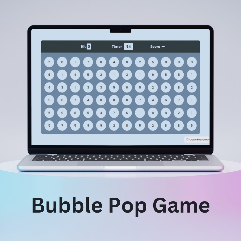 Bubble pop Game